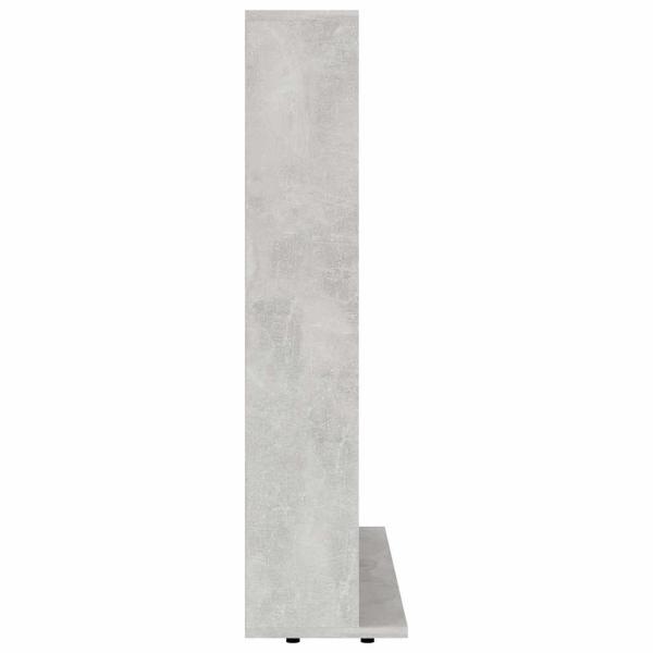 CD-Regal Betongrau 100x23x89,5 cm Holzwerkstoff