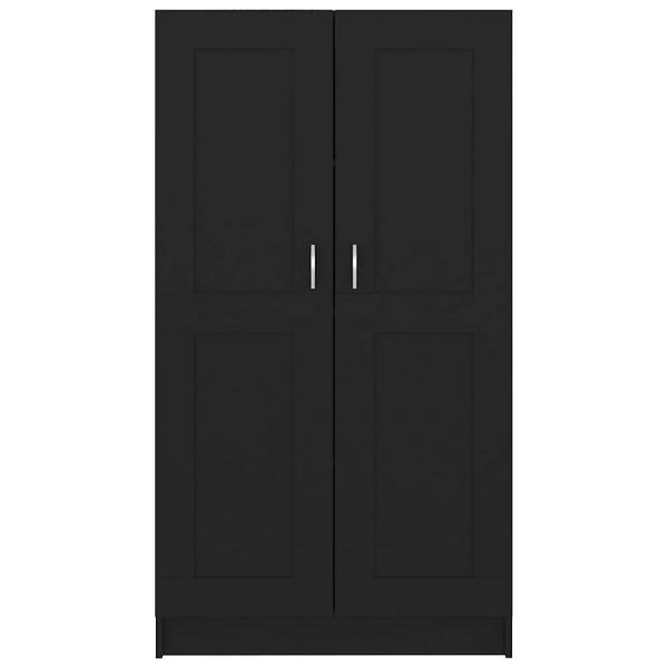 Bücherregal Schwarz 82,5x30,5x150 cm Holzwerkstoff