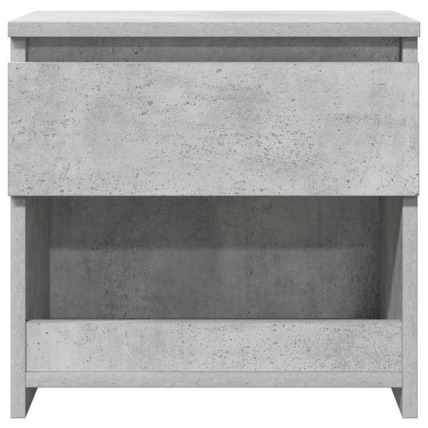 Nachttische 2 Stk. Betongrau 40x30x39 cm Holzwerkstoff