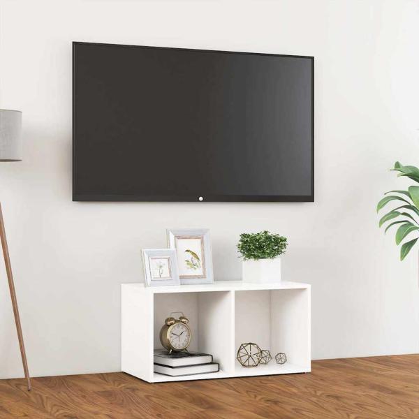 ARDEBO.de - TV-Schrank Weiß 72x35x36,5 cm Holzwerkstoff