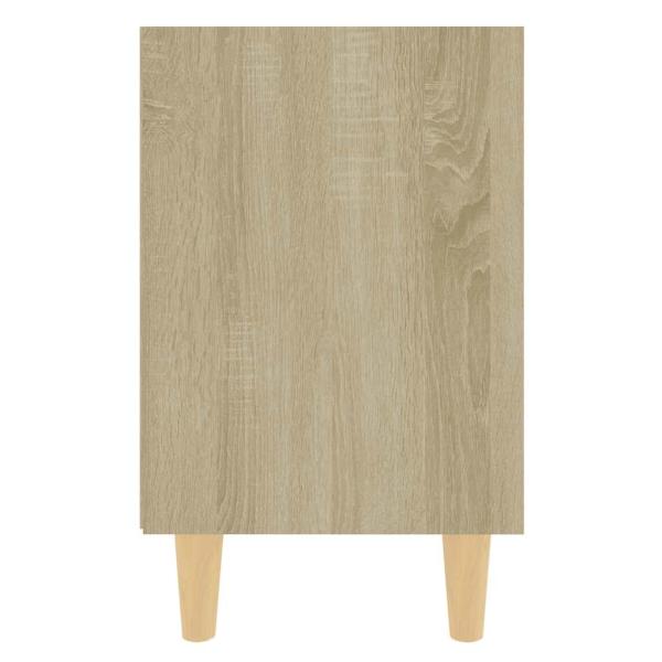Nachttisch mit Massivholz-Beinen Sonoma-Eiche 40x30x50cm