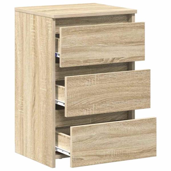Nachttische 2 Stk. Sonoma-Eiche 40x35x62,5 cm Holzwerkstoff