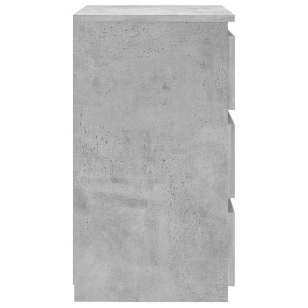 Nachttisch Betongrau 40x35x62,5 cm Holzwerkstoff