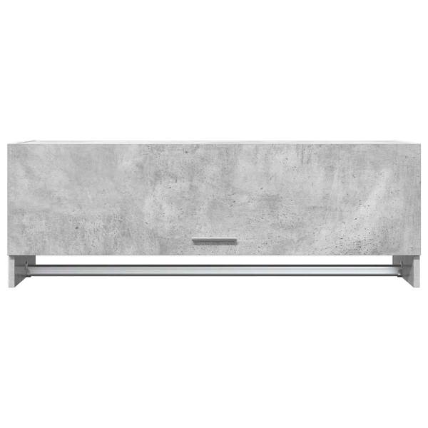 Kleiderschrank Betongrau 100x32,5x35 cm Holzwerkstoff