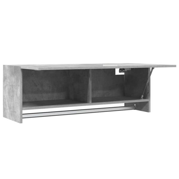 Kleiderschrank Betongrau 100x32,5x35 cm Holzwerkstoff