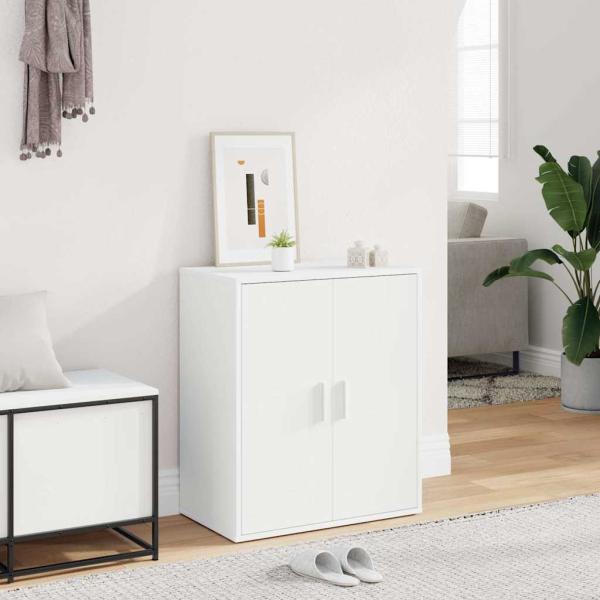 ARDEBO.de - Schuhschrank Weiß 60x35x70 cm Holzwerkstoff