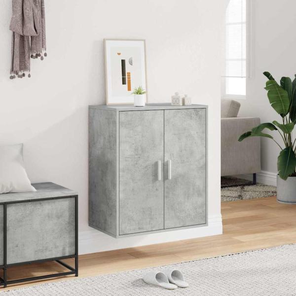 Schuhschrank Betongrau 60x35x70 cm Holzwerkstoff