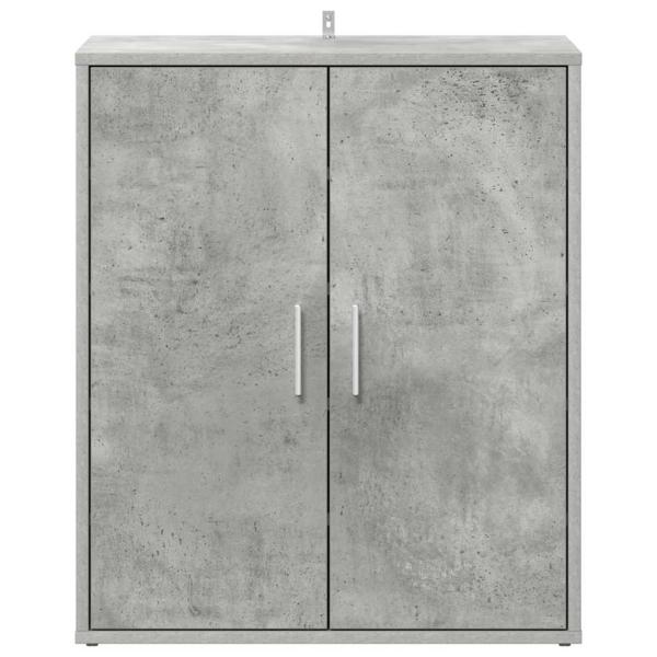 Schuhschrank Betongrau 60x35x70 cm Holzwerkstoff
