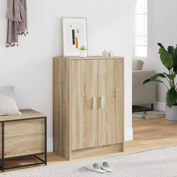 ARDEBO.de - Schuhschrank Sonoma-Eiche 60x35x92 cm Holzwerkstoff