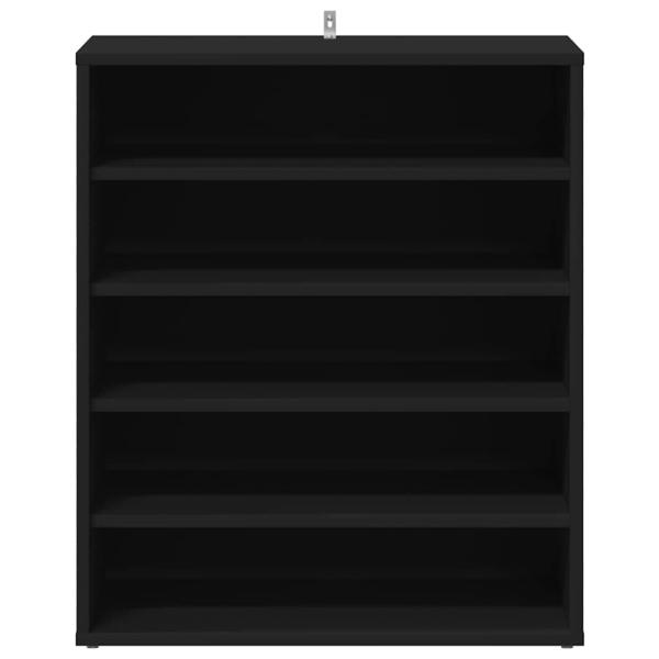 Schuhschränke 60 x 35 x 70 cm Schwarz 6 Fächer für Schuhe