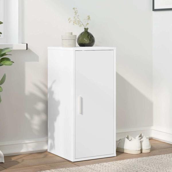 ARDEBO.de - Schuhschrank Weiß 32x35x70 cm Holzwerkstoff