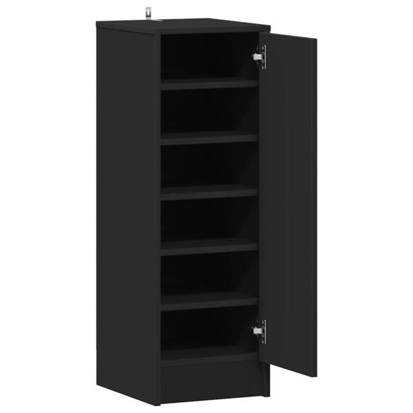 Schuhschränke 32 x 35 x 92 cm Schwarz 6 Fächer für Schuhe