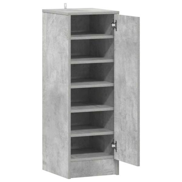 Schuhschrank Betongrau 32x35x92 cm Holzwerkstoff