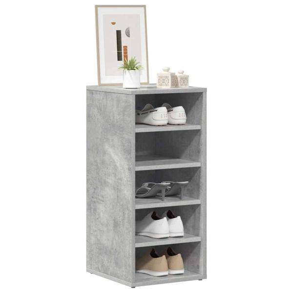 Schuhschränke 31,5 x 35 x 70 cm Betongrau 6 Fächer für Schuhe