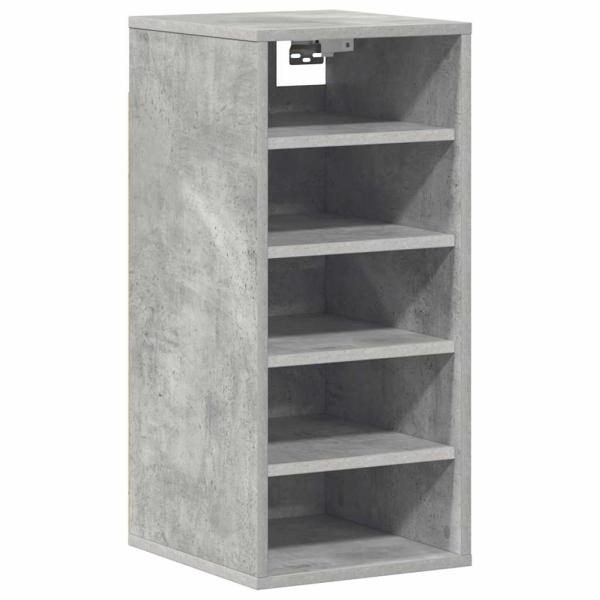 Schuhschränke 31,5 x 35 x 70 cm Betongrau 6 Fächer für Schuhe