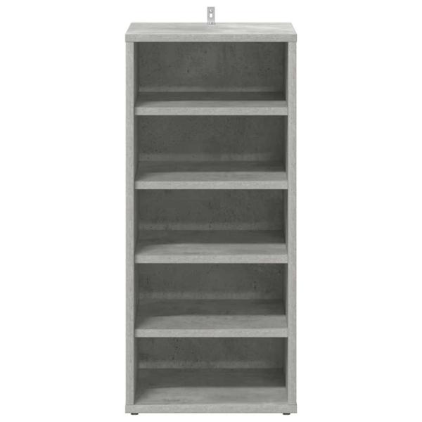 Schuhschränke 31,5 x 35 x 70 cm Betongrau 6 Fächer für Schuhe