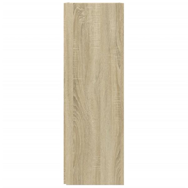 Eckregal Sonoma-Eiche 33x33x100 cm Holzwerkstoff