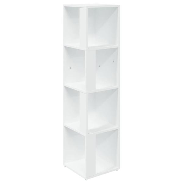 Eckregale 33 x 33 x 132 cm Engineered Wood Weiß