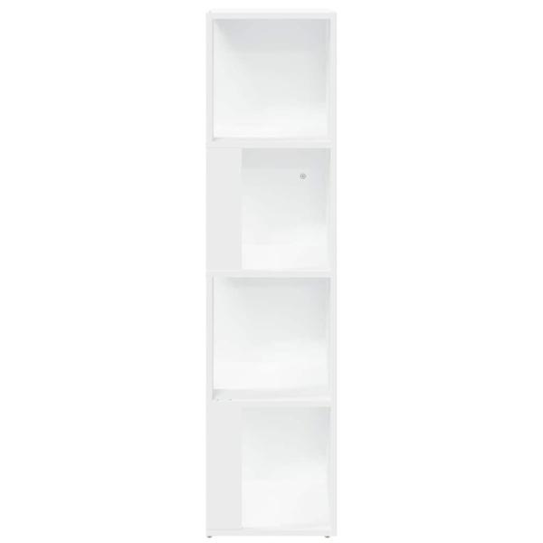 Eckregale 33 x 33 x 132 cm Engineered Wood Weiß