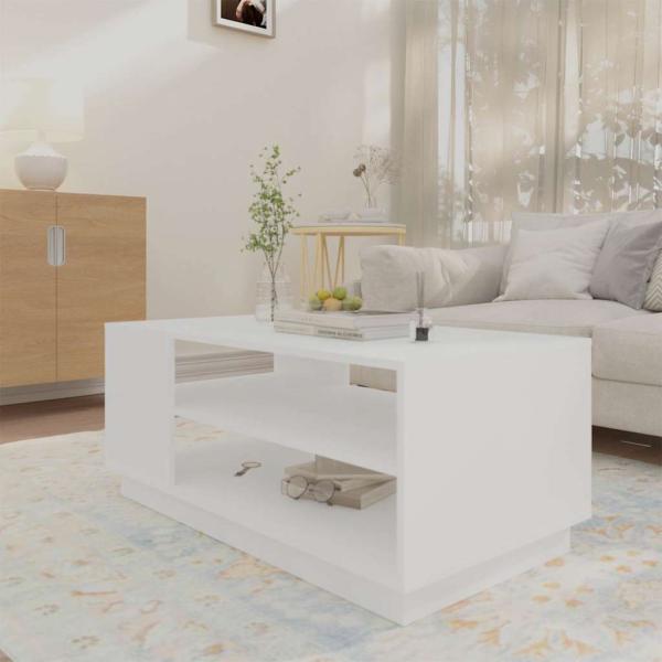 Couchtisch Weiß 102x55x43 cm Holzwerkstoff