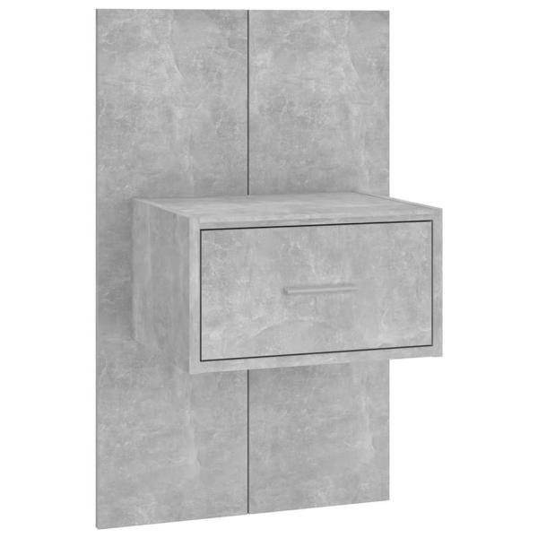 Wand-Nachttische 2 Stk. Betongrau