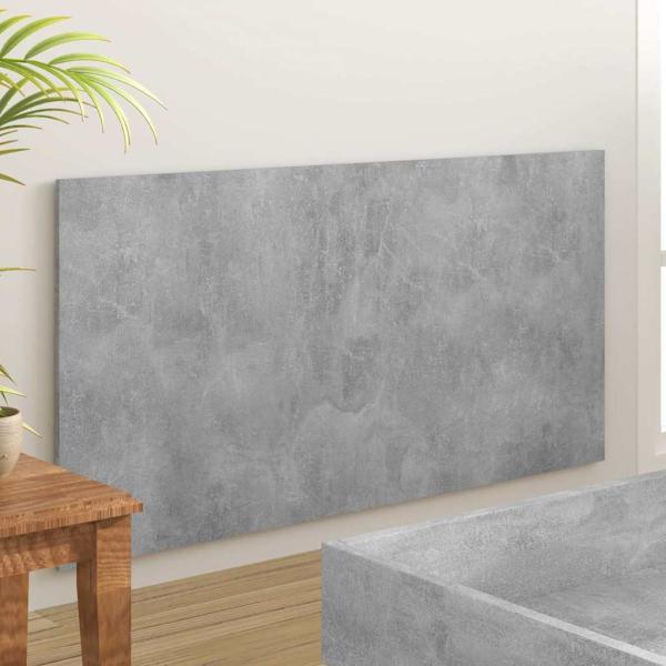 Kopfteil Betongrau 160x1,5x80 cm Holzwerkstoff