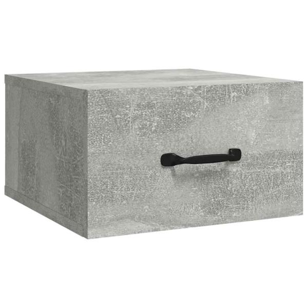 Wand-Nachttisch Betongrau 35x35x20 cm