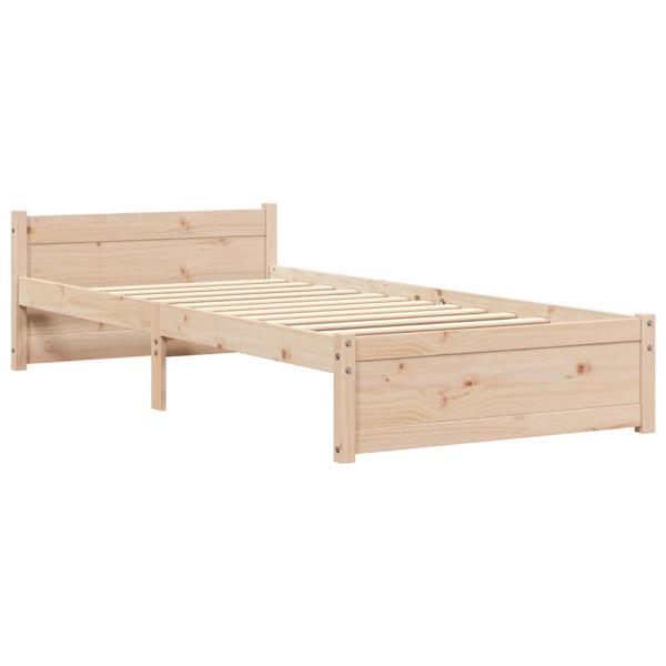 Massivholzbett ohne Matratze 75x190 cm