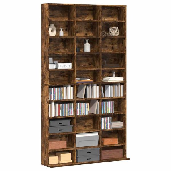 CD-Regal Räuchereiche 102x23x177,5 cm Holzwerkstoff