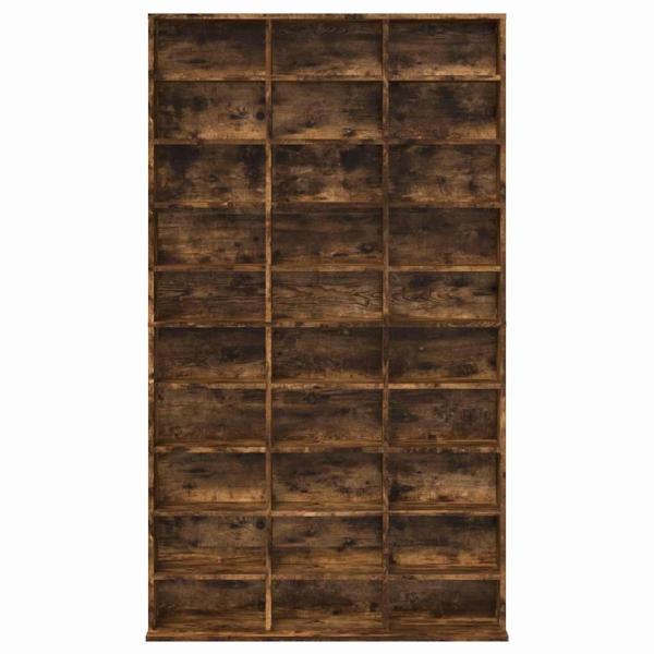 CD-Regal Räuchereiche 102x23x177,5 cm Holzwerkstoff