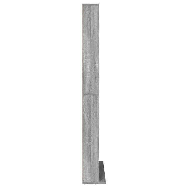 CD-Regal Grau Sonoma 102x23x177,5 cm Holzwerkstoff
