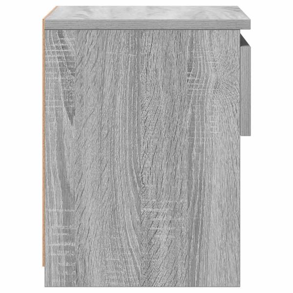 Nachttisch Grau Sonoma 40x30x39 cm Holzwerkstoff