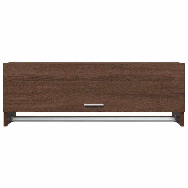 Kleiderschrank Braun Eichen-Optik 100x32,5x35 cm Holzwerkstoff
