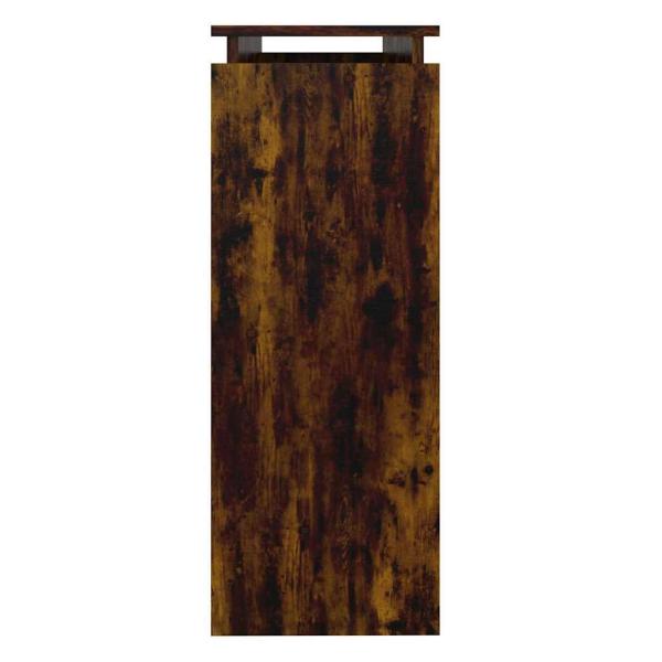 Konsolentisch Räuchereiche 102x30x80 cm Holzwerkstoff