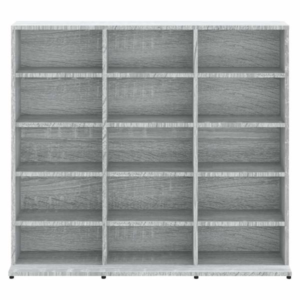 CD-Regal Grau Sonoma 100x23x89,5 cm Holzwerkstoff