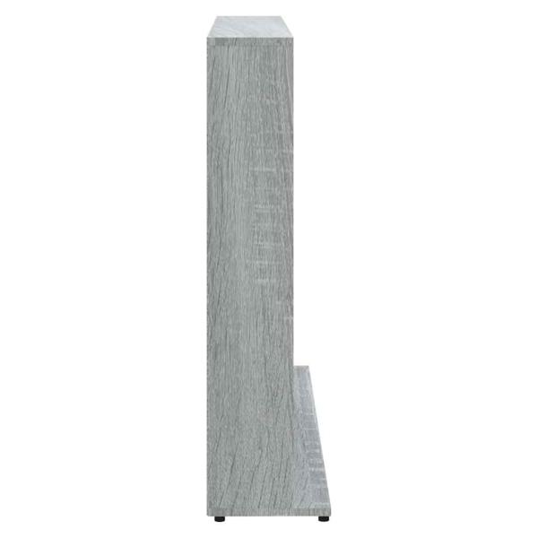 CD-Regal Grau Sonoma 100x23x89,5 cm Holzwerkstoff