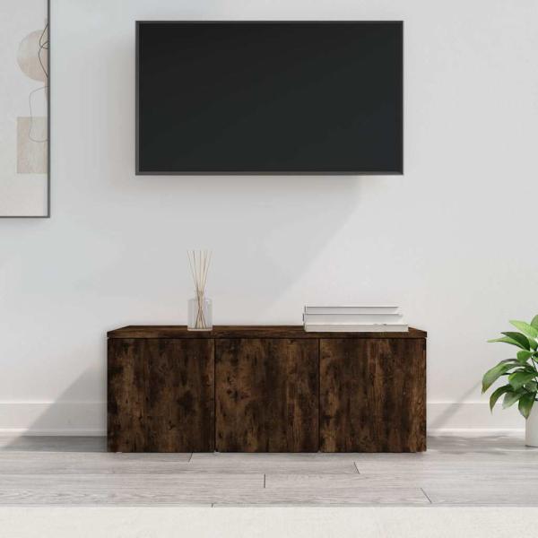 ARDEBO.de - TV-Schrank Räuchereiche 80x34x30 cm Holzwerkstoff