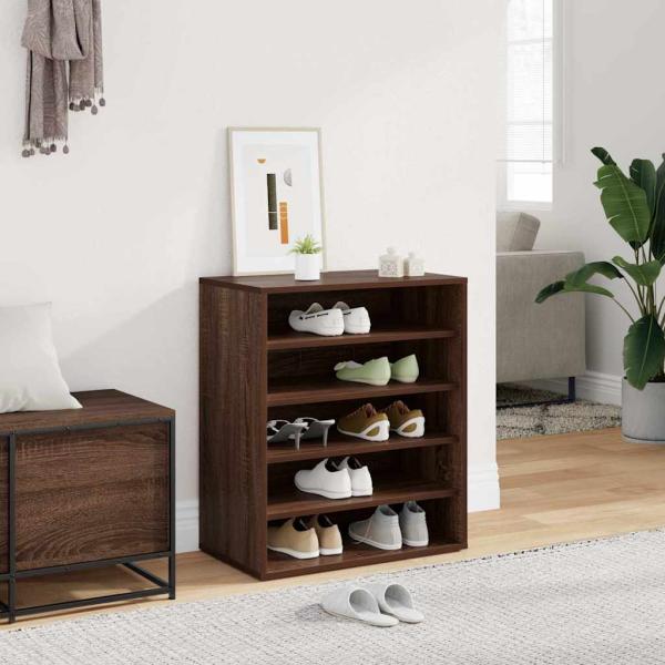 ARDEBO.de - Schuhschränke 60 x 35 x 70 cm Braun Eichen-Optik