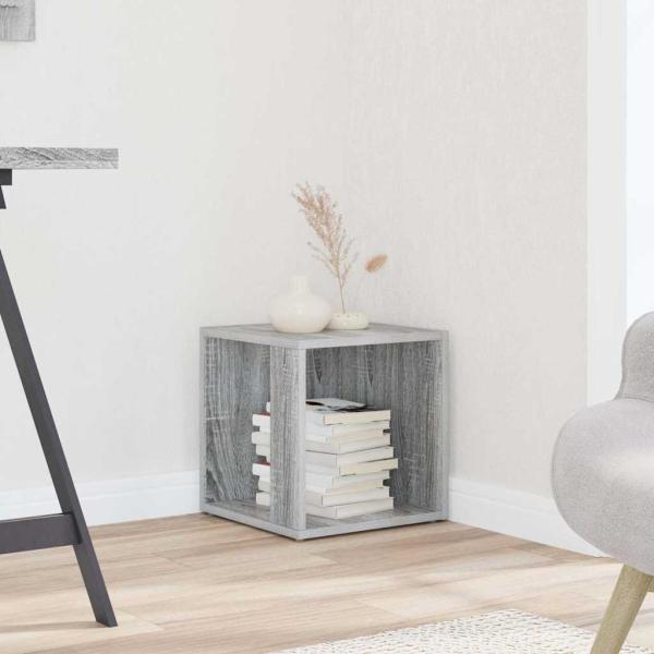 ARDEBO.de - Beistelltische 33 x 33 x 34 cm Engineered Wood Sonoma-Grau