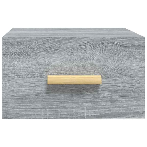 Wand-Nachttisch Grau Sonoma 35x35x20 cm