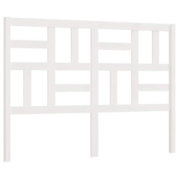 Kopfteil Weiß 126x4x104 cm Massivholz Kiefer