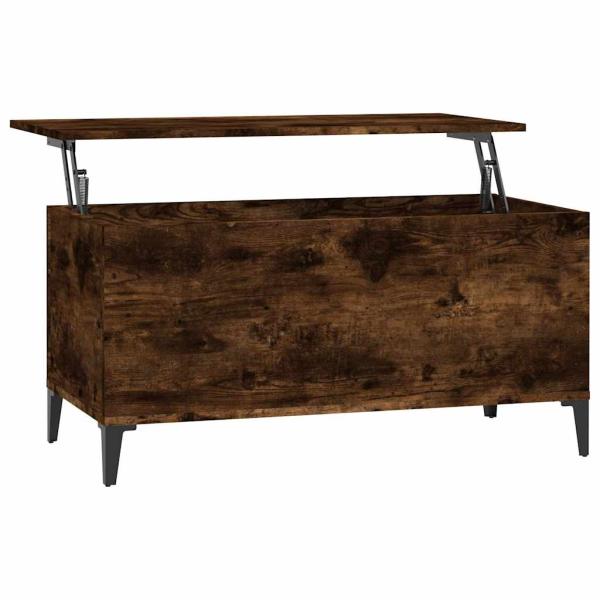 Couchtisch R?uchereiche 90x44,5x45 cm Holzwerkstoff