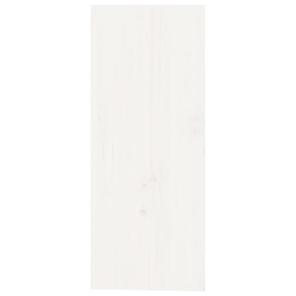 Weinregal Weiß 62x25x62 cm Massivholz Kiefer