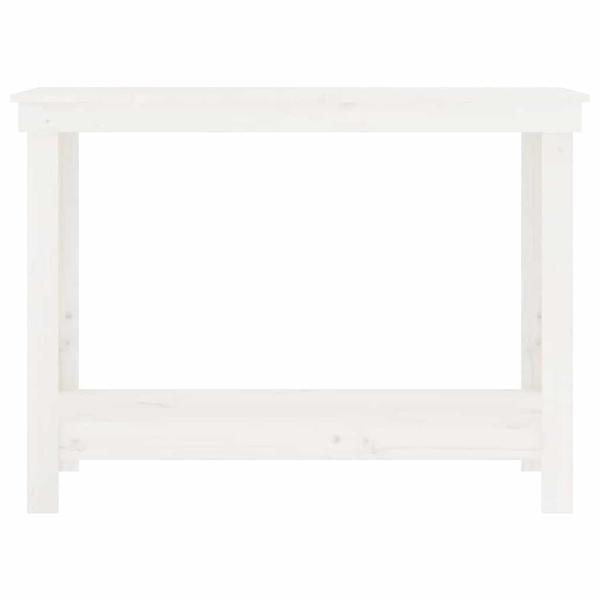 Werkbank Weiß 110x50x80 cm Massivholz Kiefer