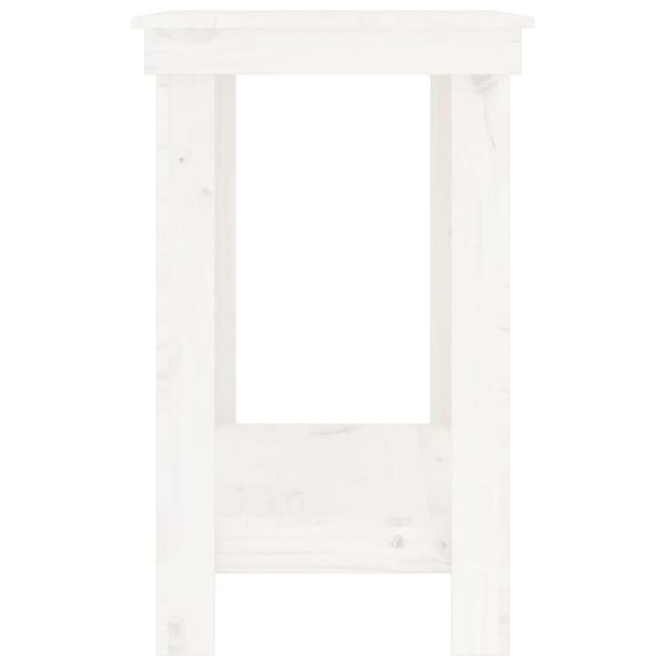 Werkbank Weiß 110x50x80 cm Massivholz Kiefer