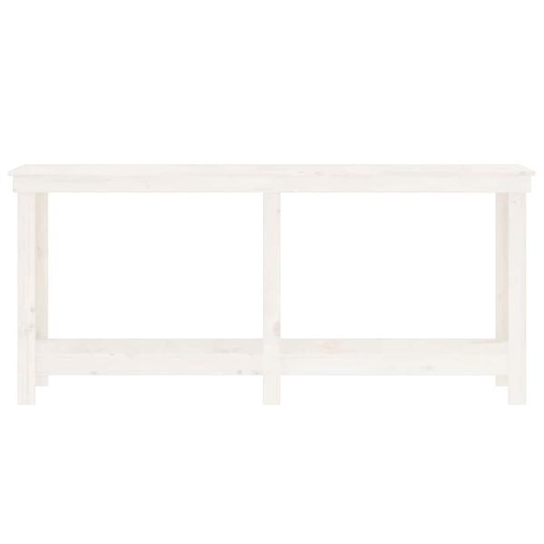 Werkbank Weiß 180x50x80 cm Massivholz Kiefer