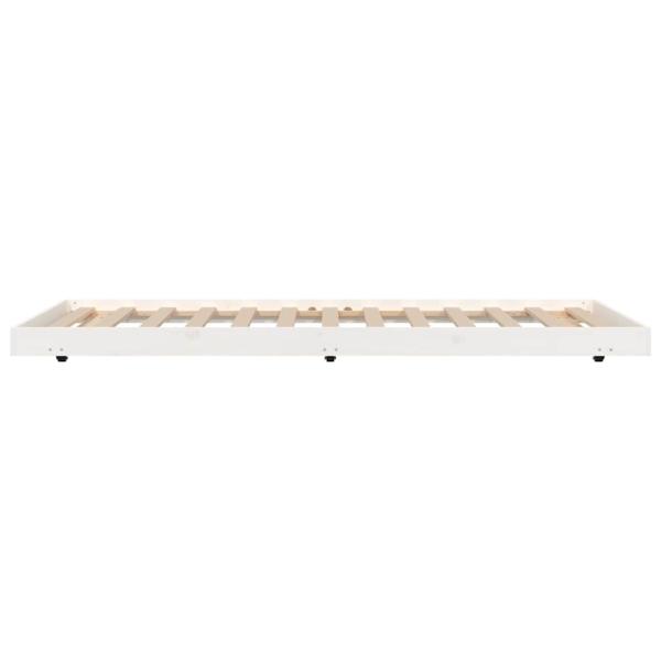 Massivholzbett ohne Matratze Wei? 80x200 cm Kiefernholz