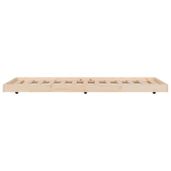 Massivholzbett ohne Matratze 75x190 cm Kiefernholz
