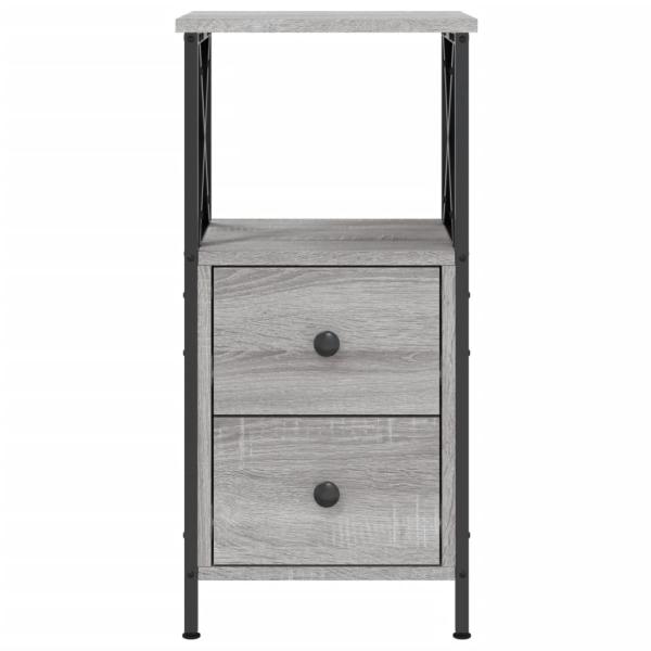 Nachttisch Grau Sonoma-Eiche 34x35,5x70 cm Holzwerkstoff