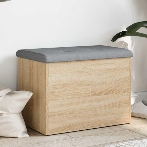ARDEBO.de - Aufbewahrungsbank Sonoma-Eiche 62 x 42 x 45 cm Holzwerkstoff